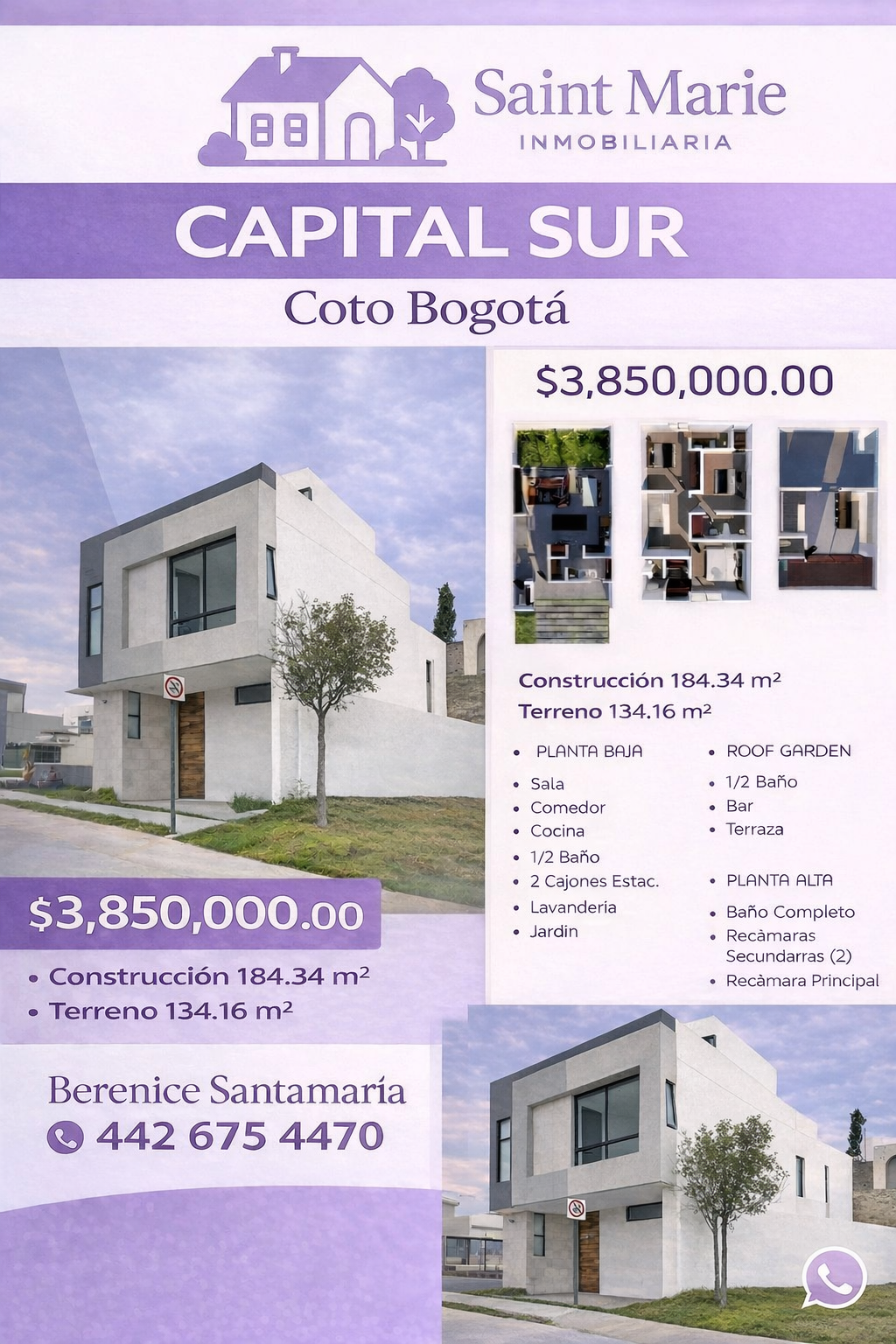 Casa Modelo Bogotá en Capital Sur Querétaro vendida