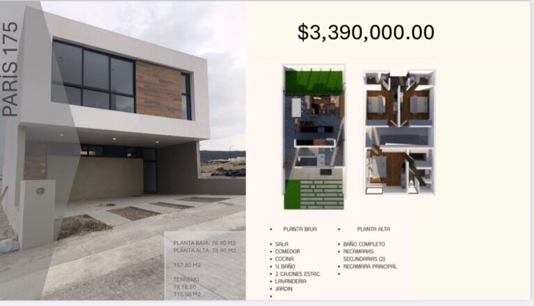 Venta Casas Capital Sur Coto Paris Querétaro Saint Marie Inmobiliaria Flyer (1)