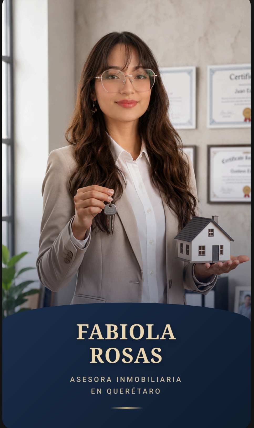 Fabiola Rosas, asesora inmobiliaria en Querétaro