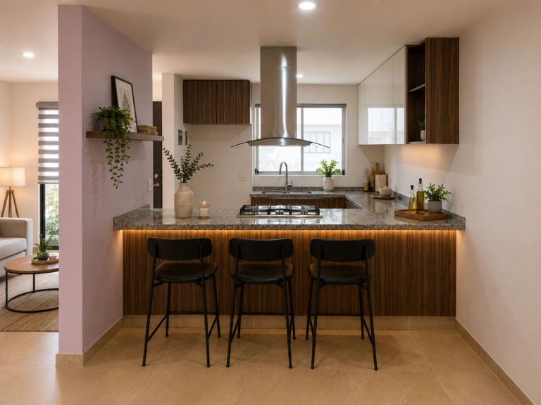 Venta de Casa Modelo Acacia en Juriquilla Querétaro Saint Marie Inmobiliaria Cocina Vista