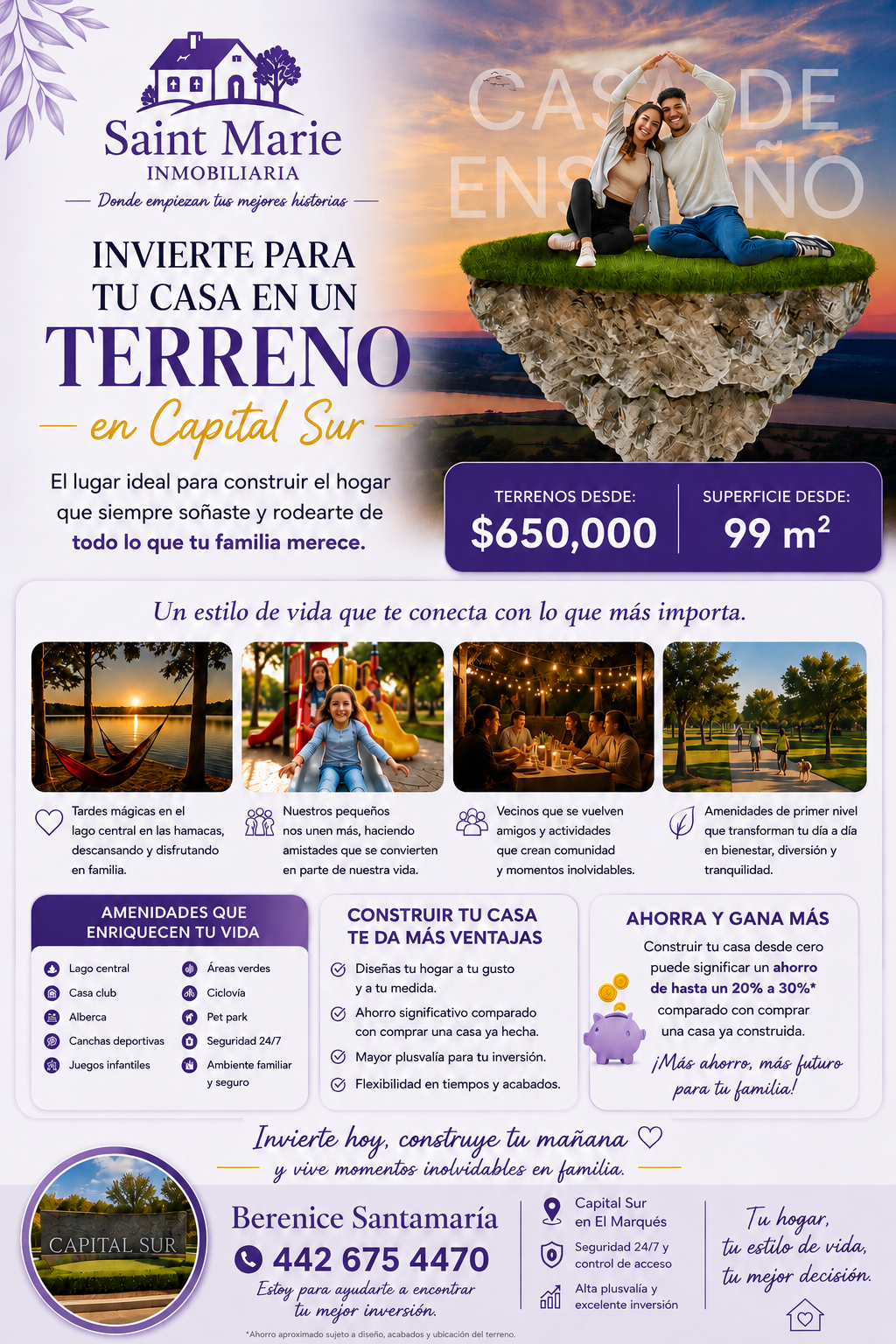 Terrenos en Venta Capital Sur El Marqués Querétaro