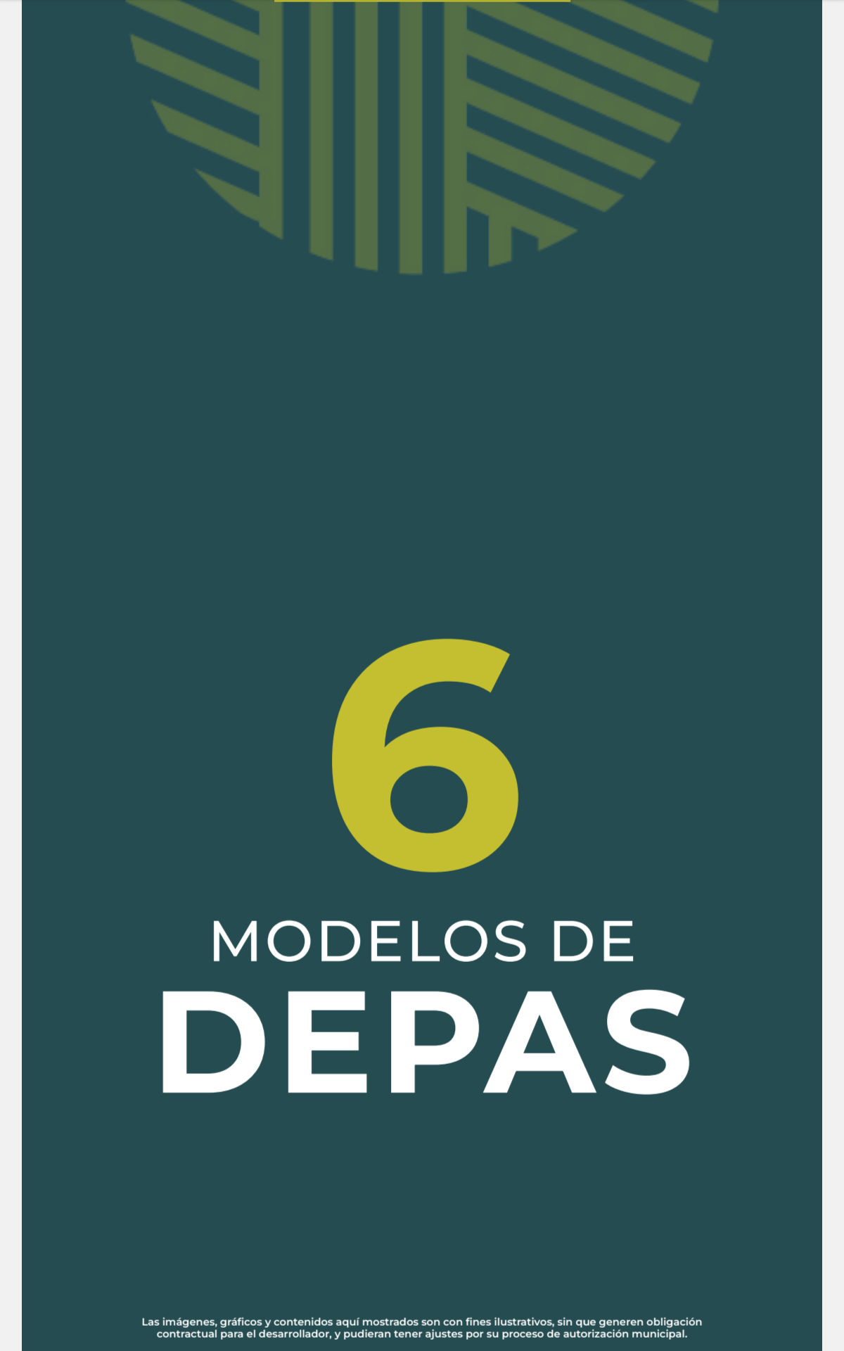 Modelos de departamentos en Jardana