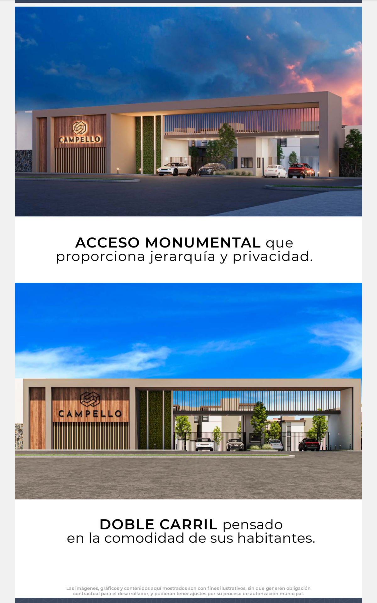 Acceso monumental doble carril Campello