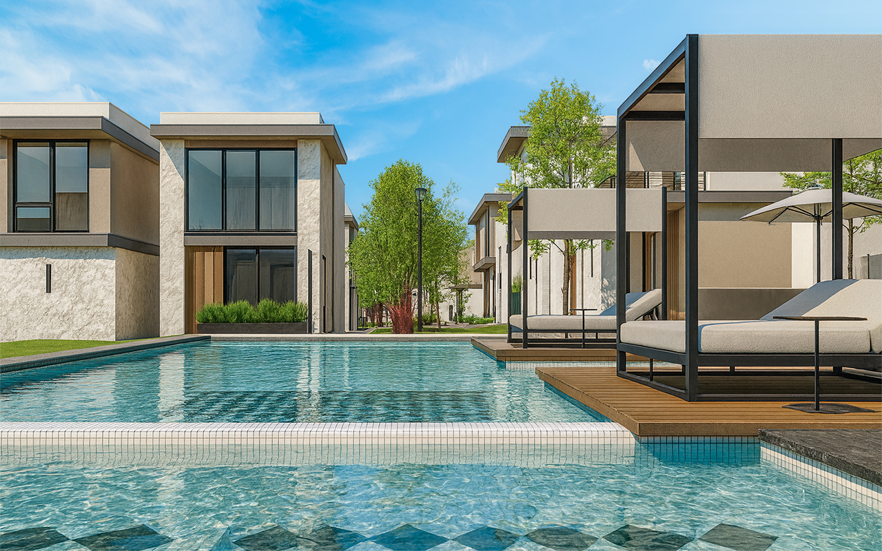 Vista de amenidades en Nuva Urban Resort Life