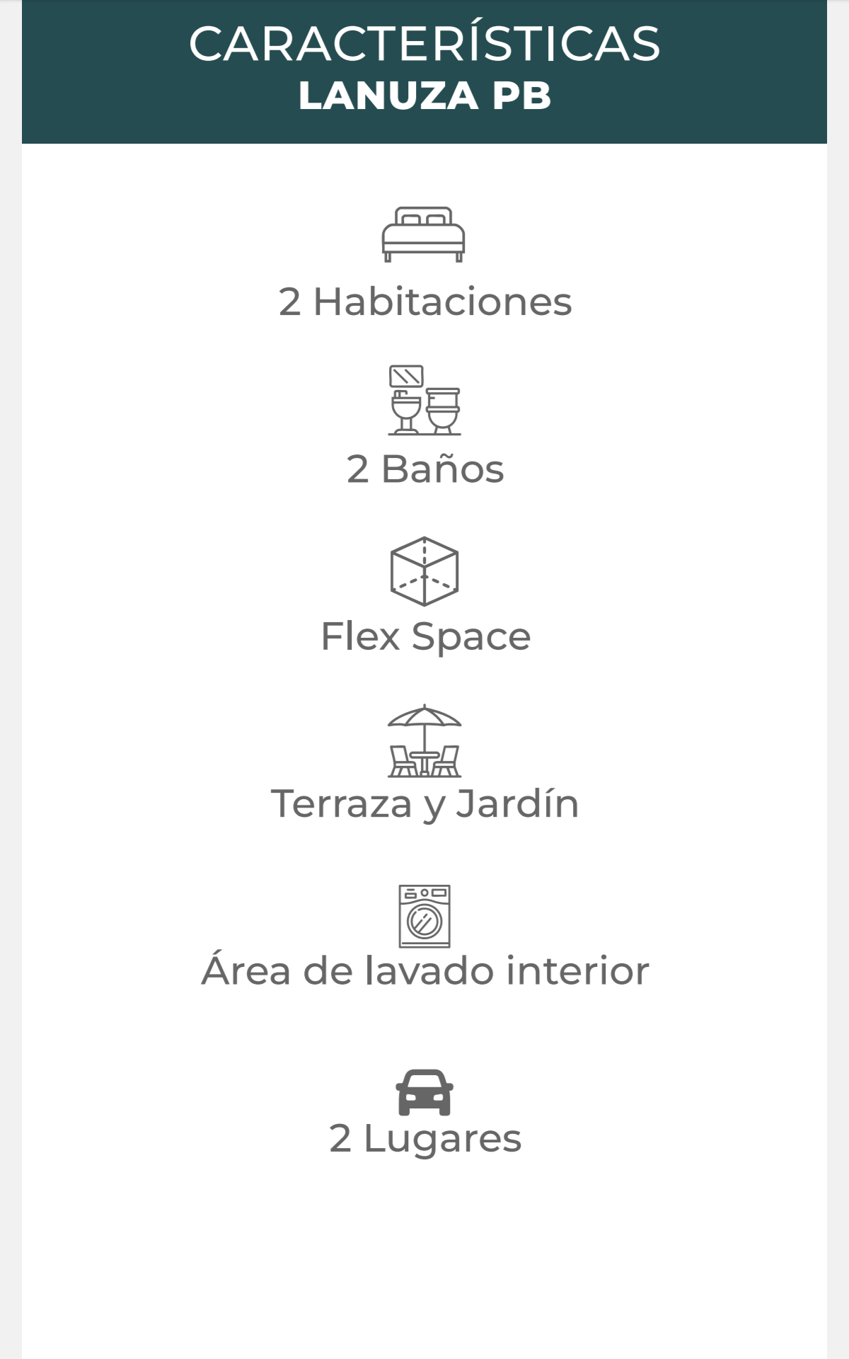 Características de Lanuza PB en Jardana