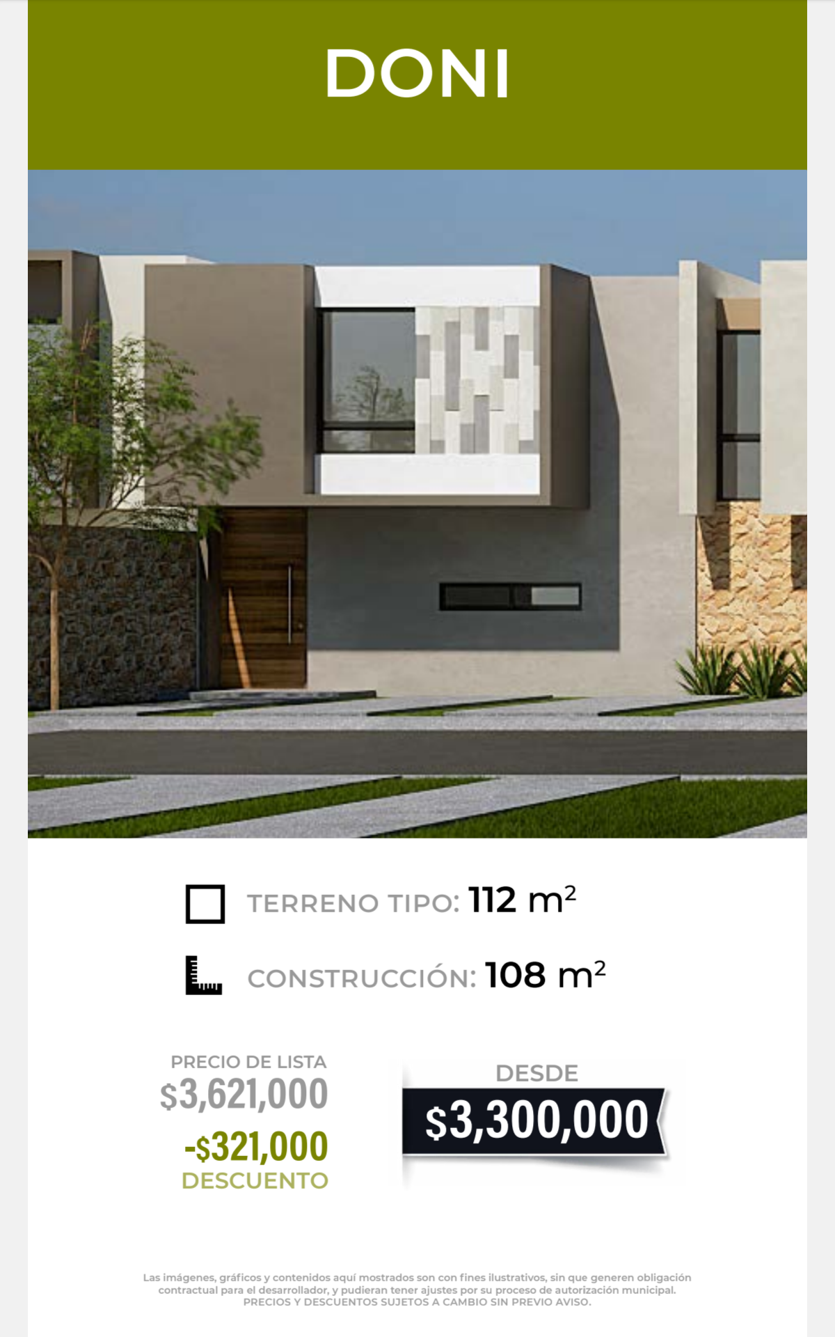 Casa Modelo Doni en Ximhai, Zibatá