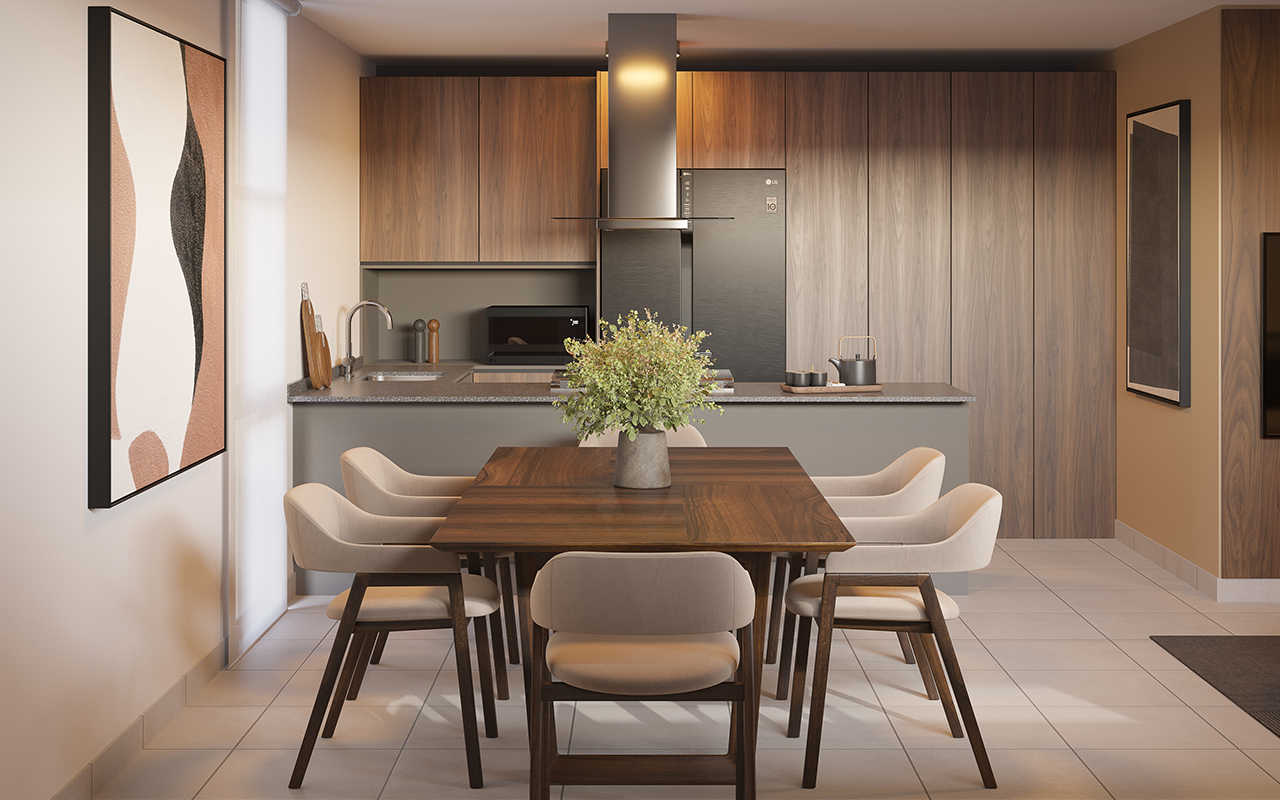 Comedor y cocina de Lanuza N2