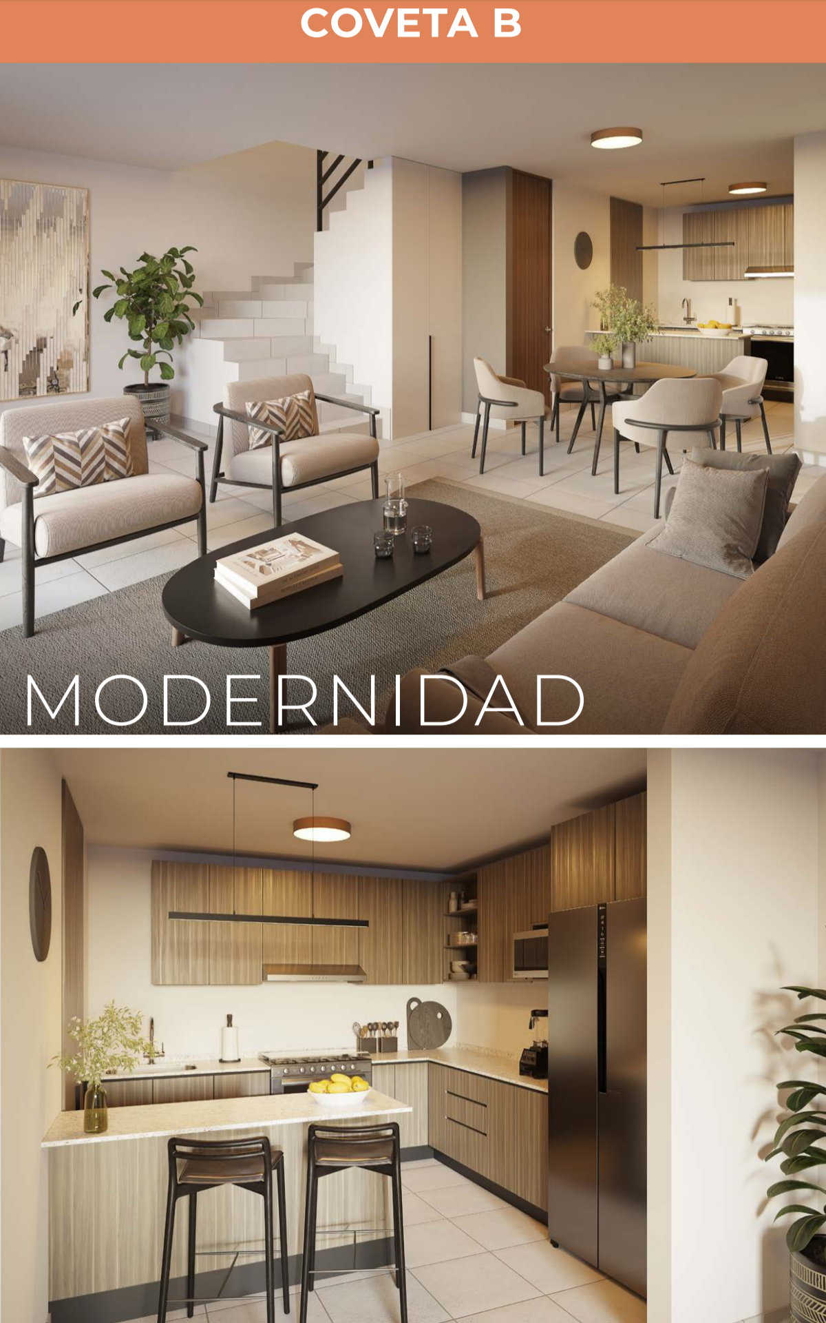 Modernidad del Living Unit Coveta B