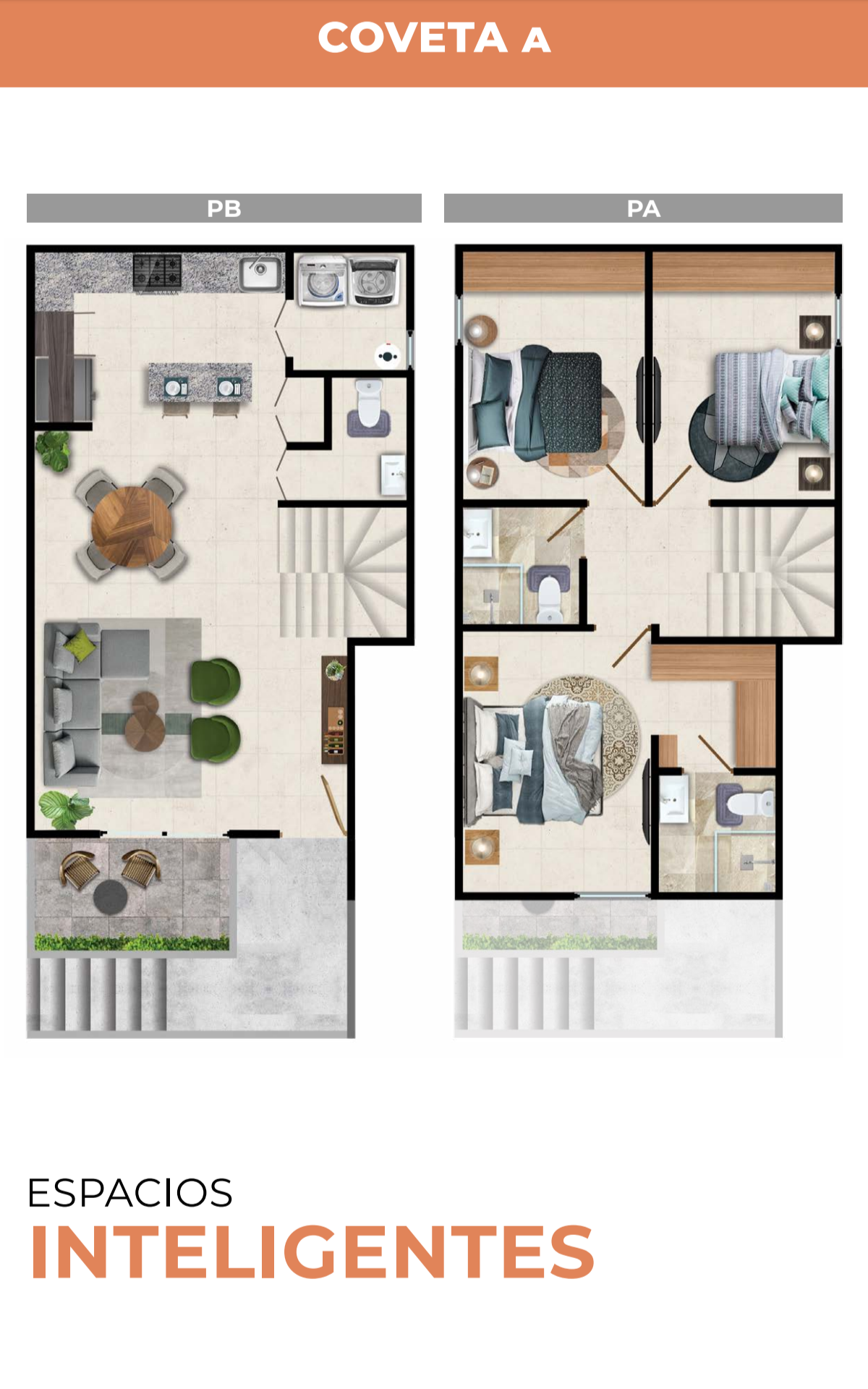 Plano del Living Unit Coveta A