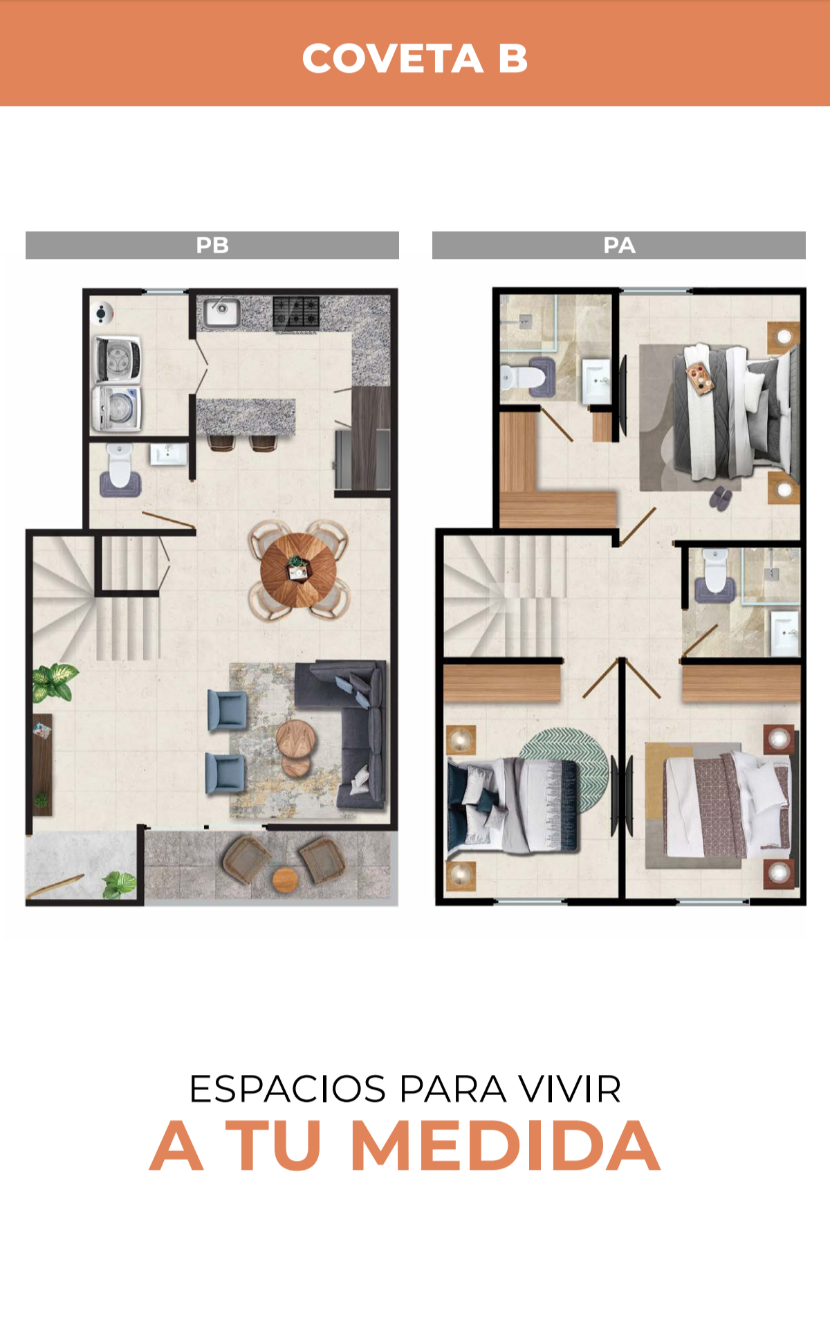 Plano del Living Unit Coveta B