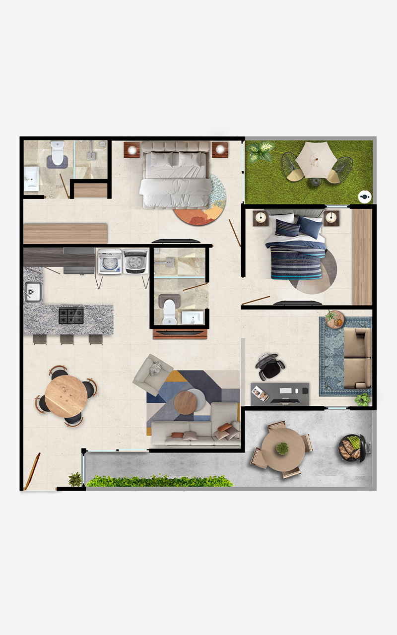 Plano del Departamento Lanuza PB