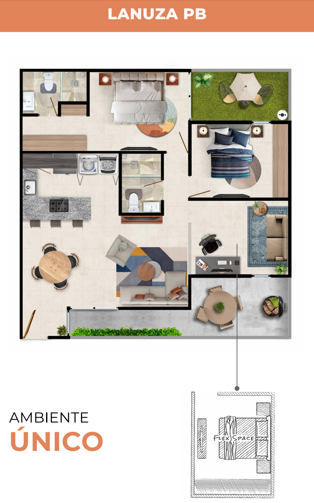 Plano del Departamento Lanuza PB