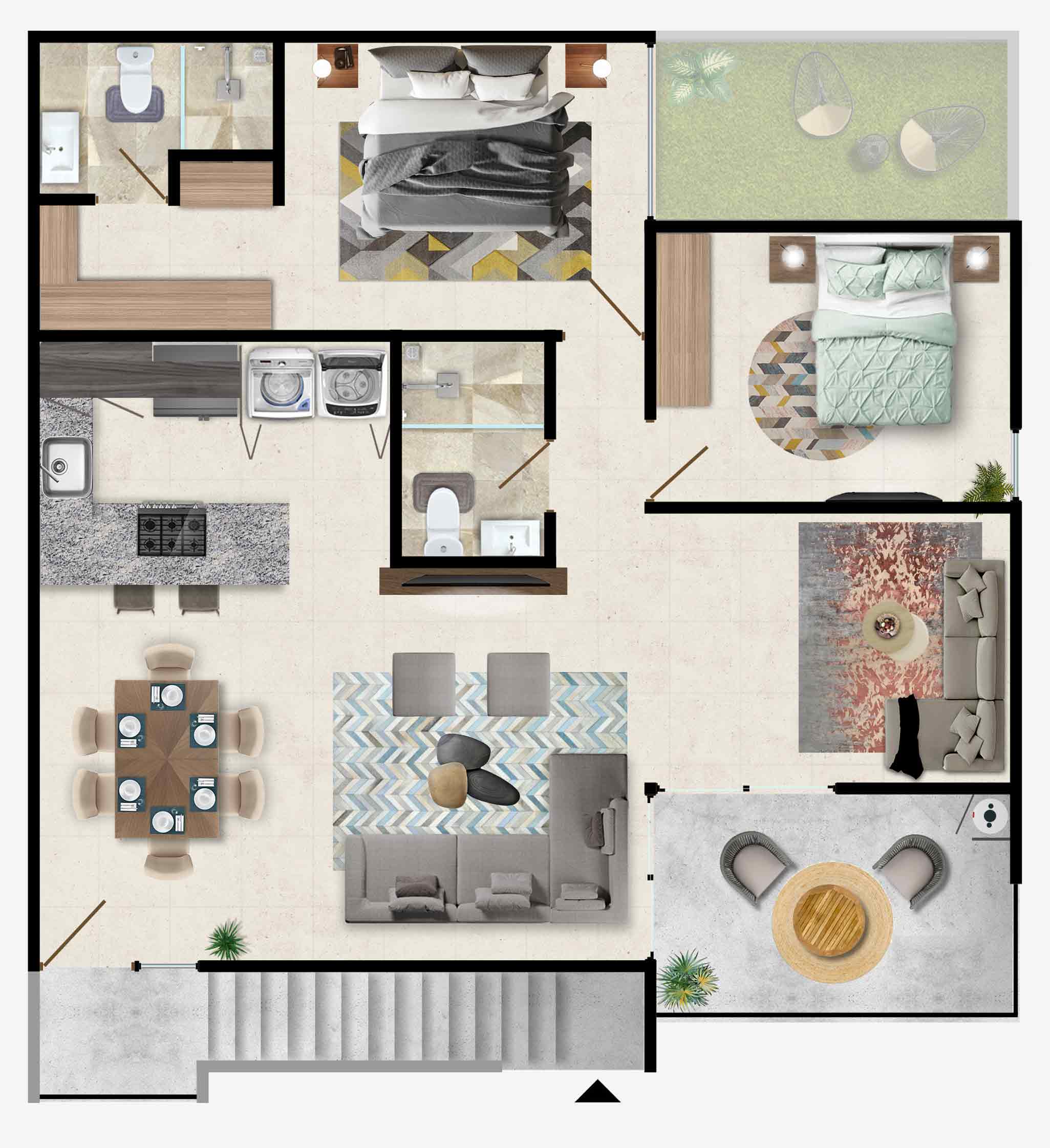 Plano de Lanuza N2 en Jardana