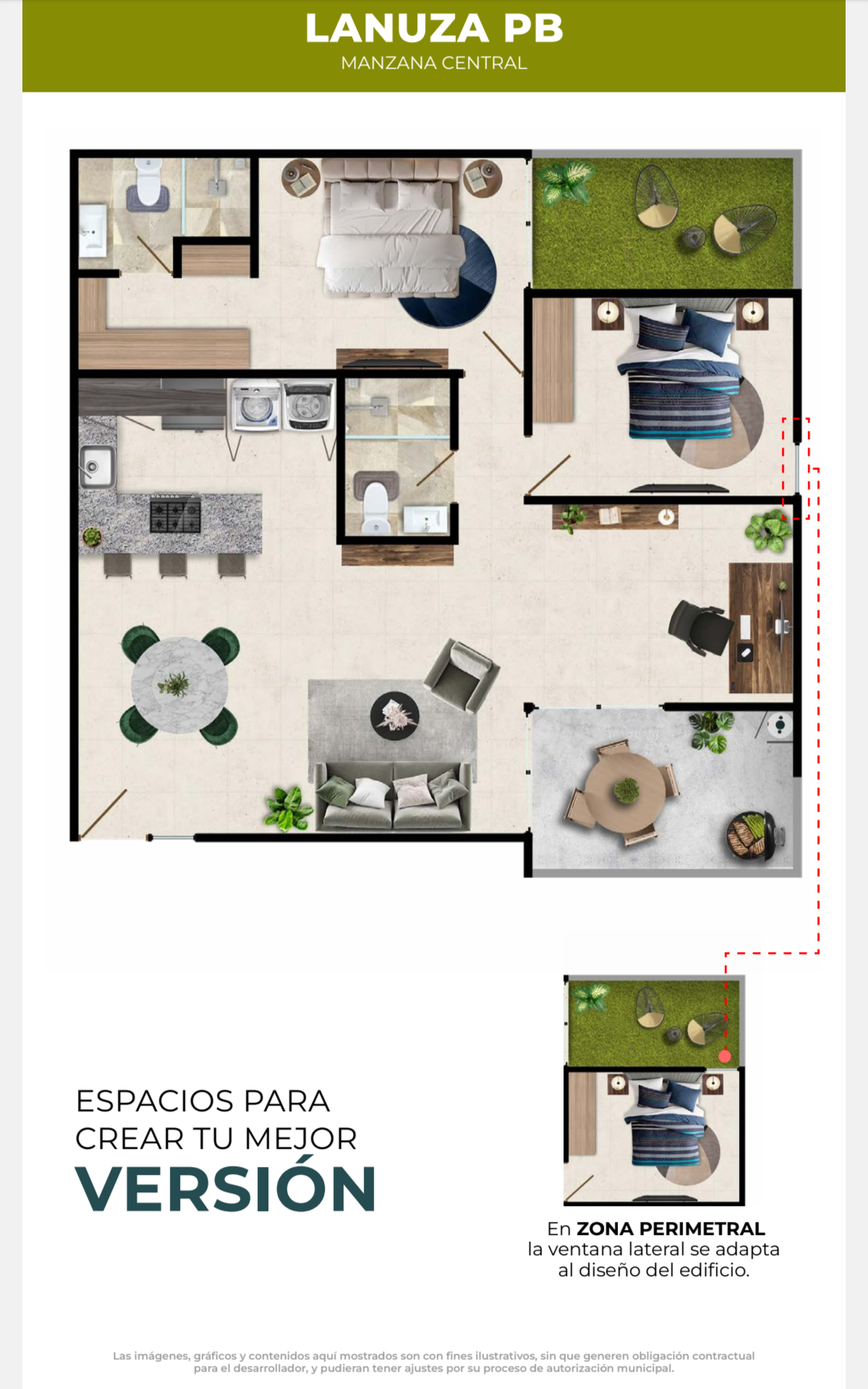 Plano de Lanuza PB en Jardana