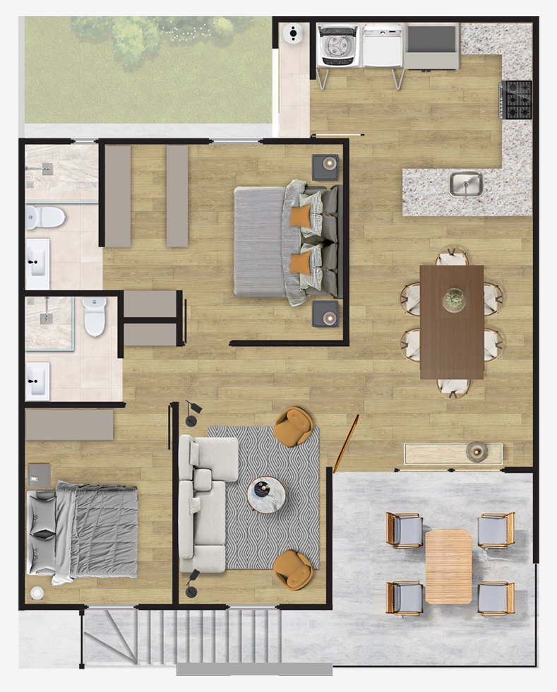Plano del Modelo D95 N1 en Nuva