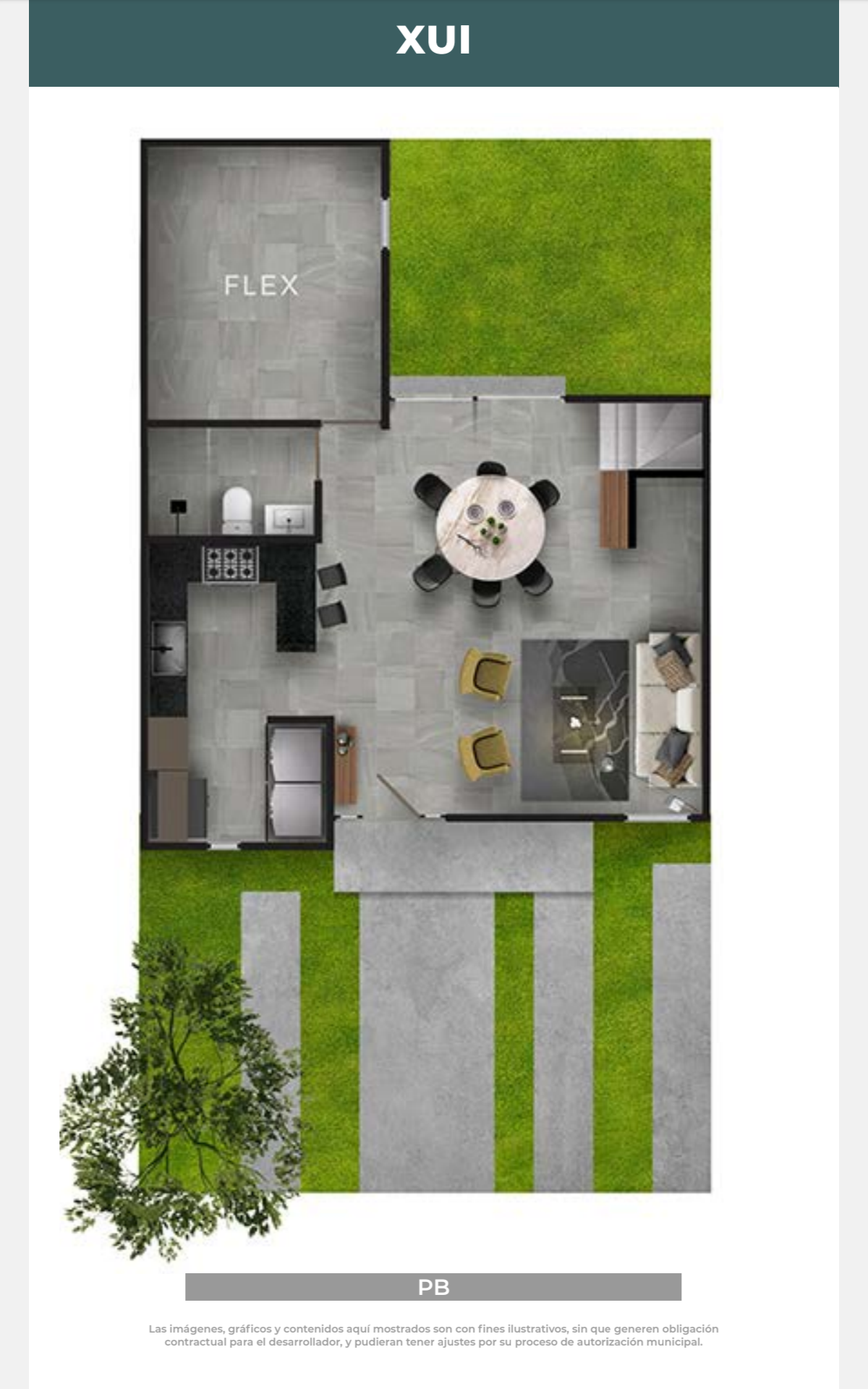 Plano de planta baja Casa Xui