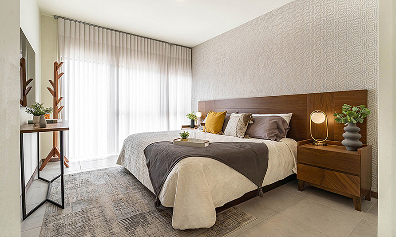 Recámara de la casa Modelo 125 B Esquina