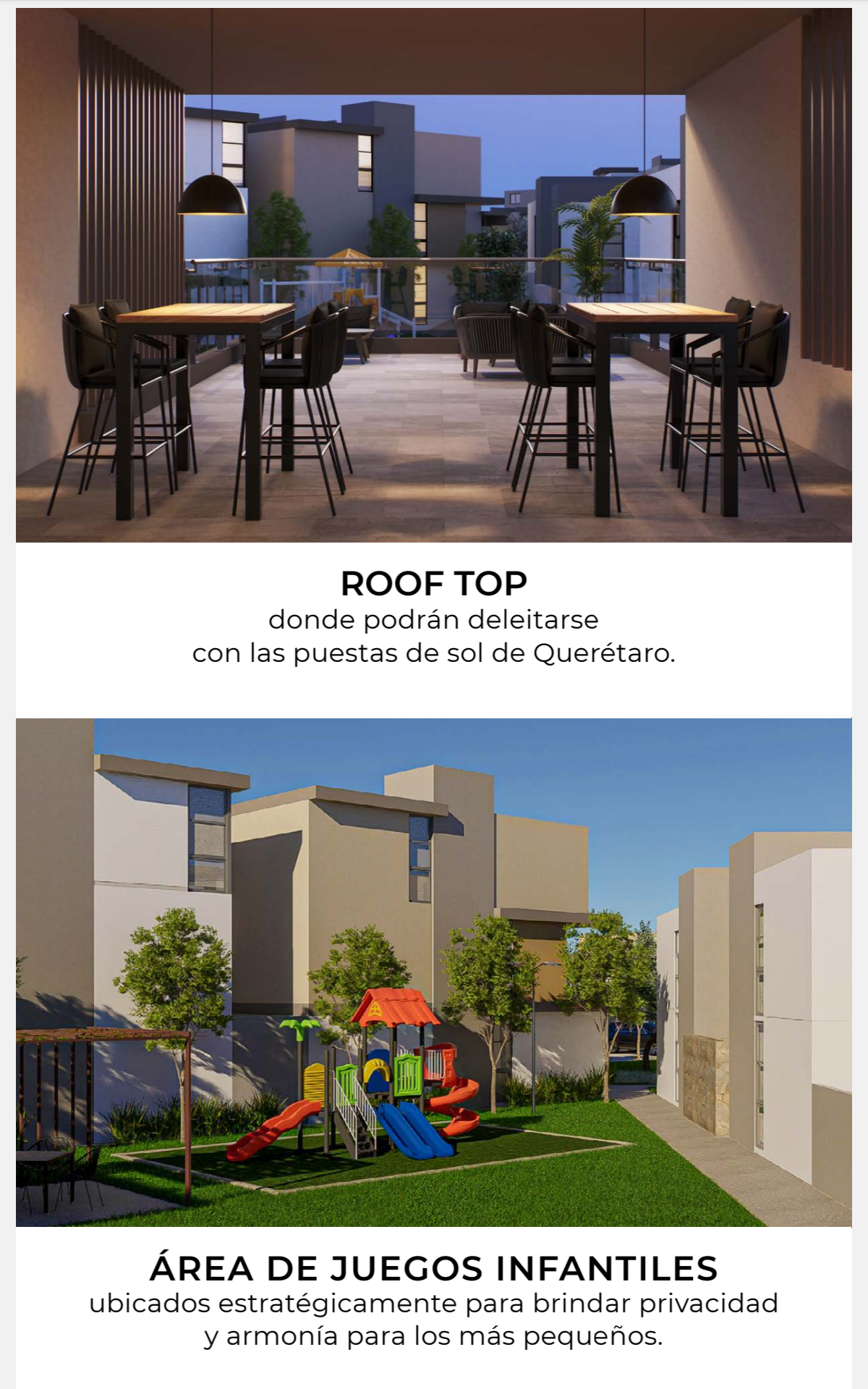 Roof top y área de juegos Campello