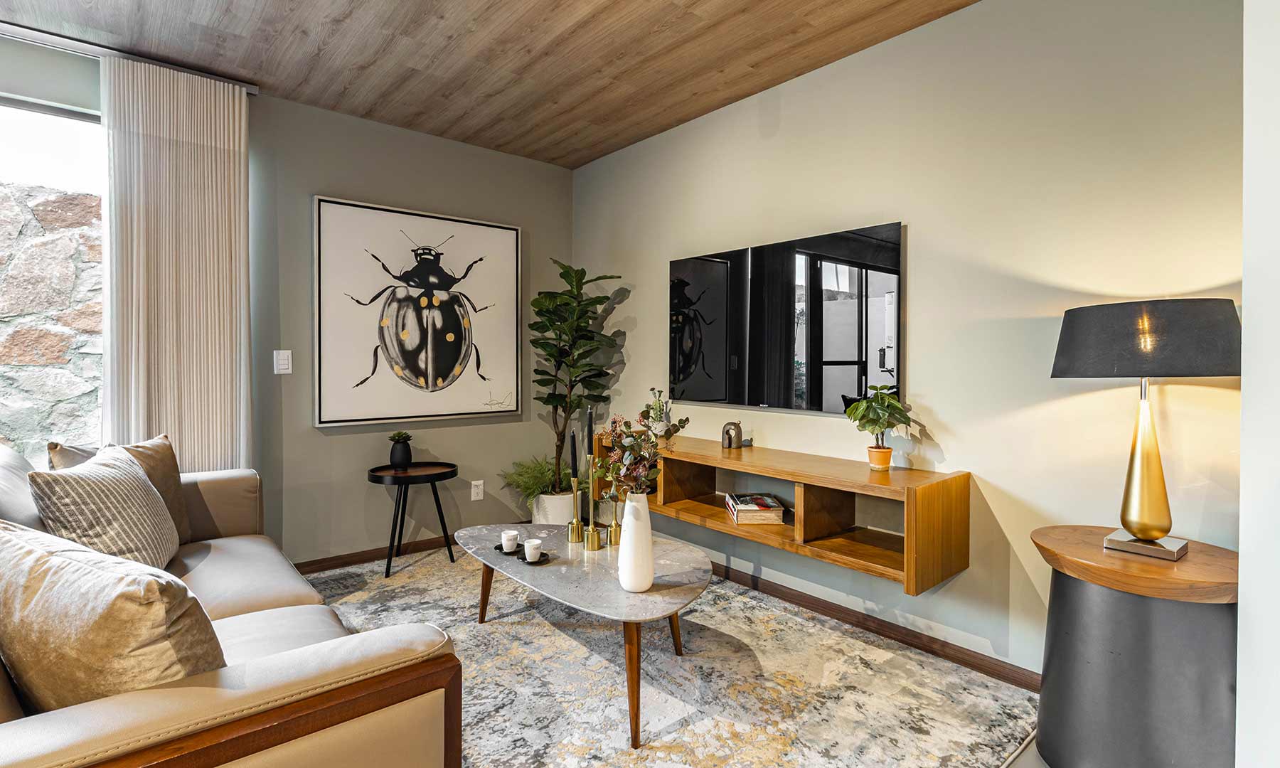 Sala de la casa Modelo 115