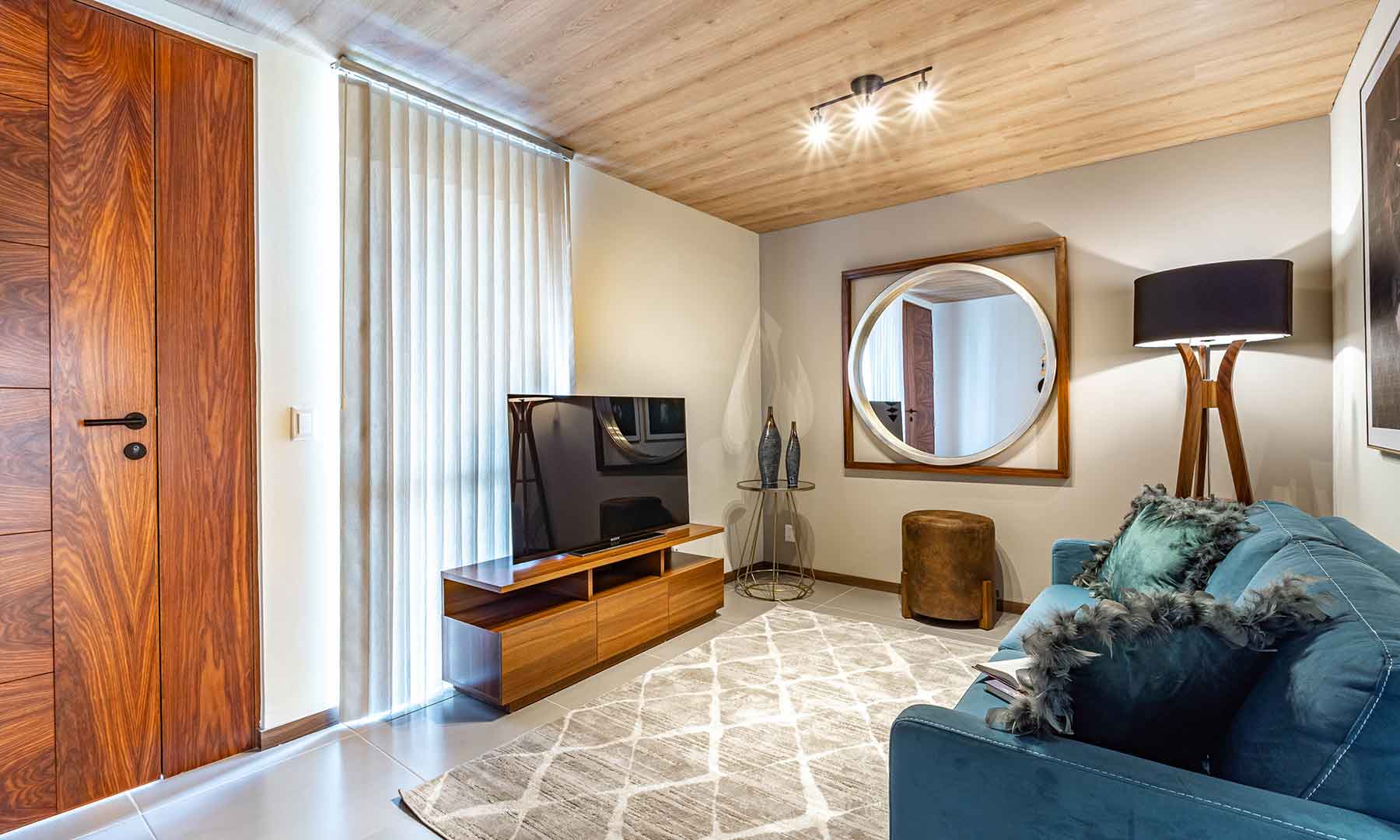 Sala de la casa Modelo 125 B Esquina