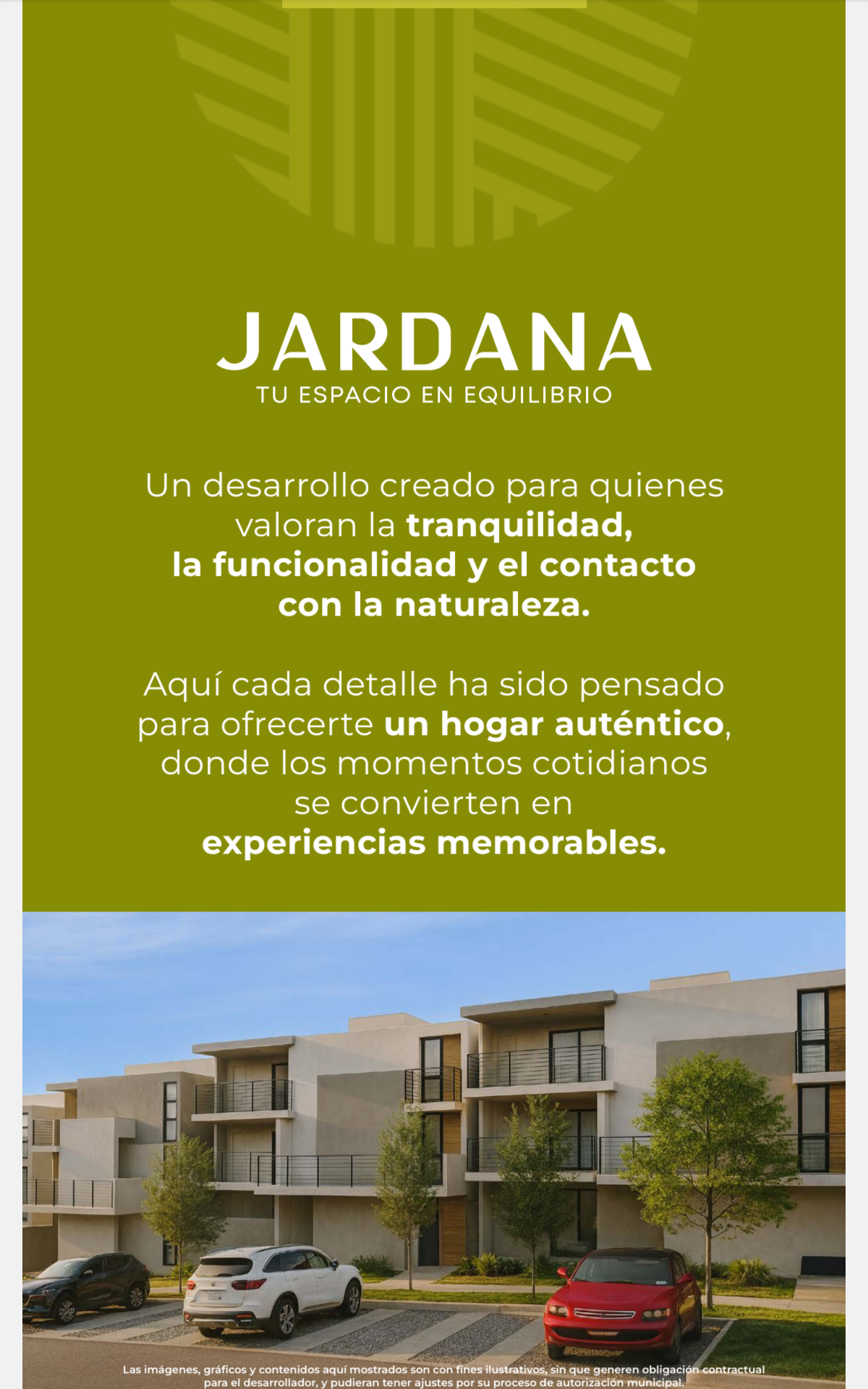 Tranquilidad y funcionalidad en Jardana