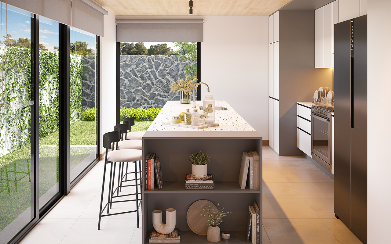 Cocina de la casa Modelo 125 C