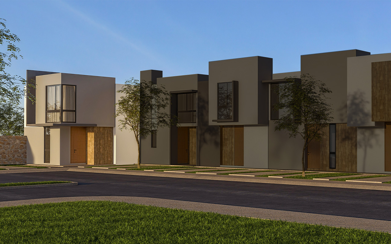 Fachada de la casa Modelo 125 C en Aurora, Zákia