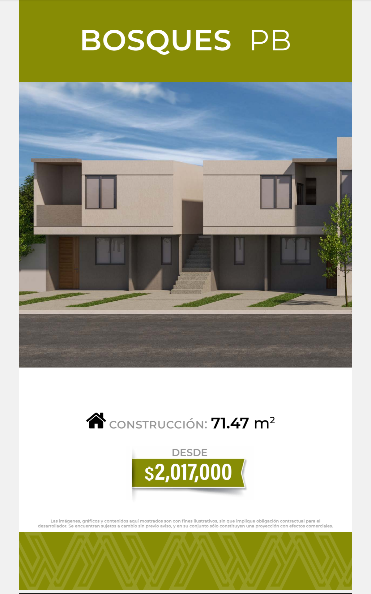 Fachada del Departamento Bosques PA